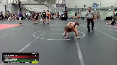 105 lbs Round 5 (10 Team) - Cael Dutton, Centurion WC vs LUCA PERILLO, RedNose