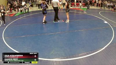 95 lbs Round 3 - Madison Remy, Fruita Wildcat Wrestling Club vs Julia Acquafredda, Aniciete Training Club