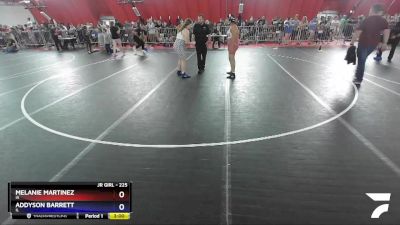 225 lbs Round 2 - Melanie Martinez, IA vs Addyson Barrett, IL