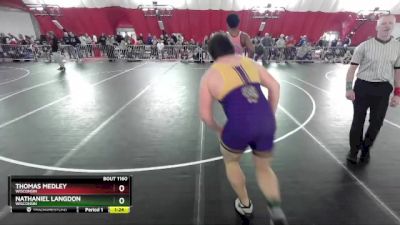 285 lbs Quarterfinal - Thomas Medley, Wisconsin vs Nathaniel Langdon, Wisconsin