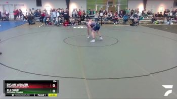 174 lbs Champ. Round 1 - Dylan Weaver, Shenandoah University vs Eli Crum, Lycoming College