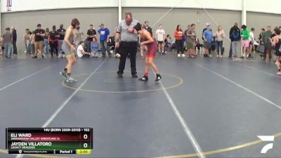 102 lbs Cons. Round 3 - Jayden Villatoro, Legacy Dragons vs Eli Ward, Shenandoah Valley Wrestling Cl