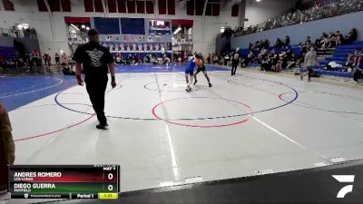 133 lbs Semifinal - Diego Guerra, Mayfield vs Andres Romero, Los Lunas