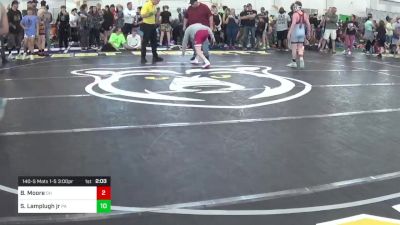 140-S Mats 1-5 3:00pm lbs Round Of 16 - Bo Moore, OH vs Scott Lamplugh Jr, PA