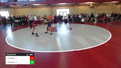 106 lbs Round Of 32 - James Graves, Whittier vs Liam Parise, Simsbury