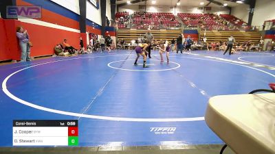 70 lbs Consolation - James Cooper, Bristow Youth Wrestling vs Daxton Stewart, Vian Wrestling Club