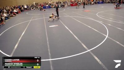 48-51 lbs Champ. Round 1 - Caiden Luster, Minnesota vs Maddox Wheeler, Rosemount Irish Wrestling