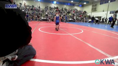 49 lbs Round Of 16 - Corbin Morrow, Wyandotte Youth Wrestling vs Graham Bustos, Dark Cloud Wrestling Club