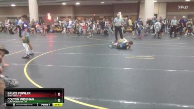 75 lbs Round 1 (6 Team) - Bruce Fowler, Ohio Gold vs Colton Wiseman, Contenders WA