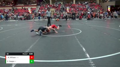 90 lbs Cons. Round 2 - Ried Wilson, Tonganoxie Wrestling Club vs Zavin Capps, Pomona Elite