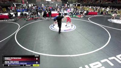 215 lbs Champ. Round 2 - Mher Petrosyan, California vs Rene Delgado, Casa Roble High School Wrestling