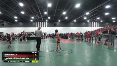 80 lbs Semifinal - Braden Beck, BGHS vs Landon Lipscomb-Wilson, SEHS