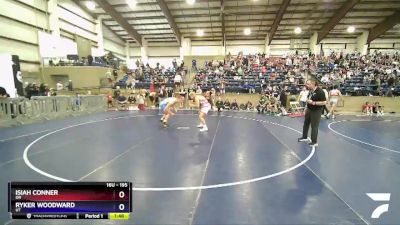 195 lbs Semifinal - Isiah Conner, OR vs Ryker Woodward, UT