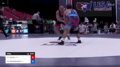 125 kg Quarters - Christian Lance, Sunkist Kids Wrestling Club vs Nick Gwiazdowski, Wolfpack Wrestling Club / TMWC