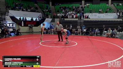 128 lbs Semifinals (16 Team) - Camden Fielder, Athens vs Brodie Christmas, Mortimer Jordan HS