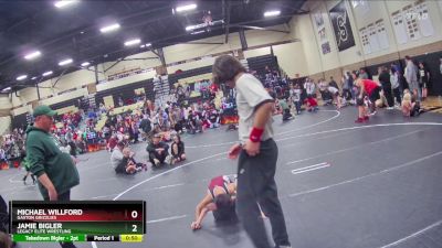 58 lbs Round 4 - Jamie Bigler, Legacy Elite Wrestling vs Michael Willford, Gaston Grizzlies