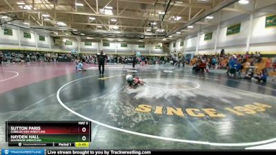 80 lbs Cons. Semi - Hayden Hall, Governor Wrestling vs Sutton Paris, Cobbler Kids Wrestling