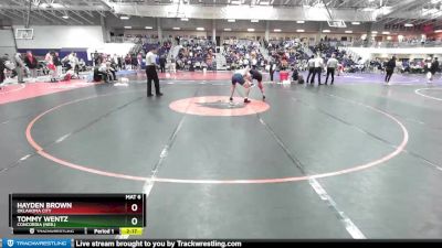 157 lbs Cons. Round 5 - Tommy Wentz, Concordia (Neb.) vs Hayden Brown, Oklahoma City