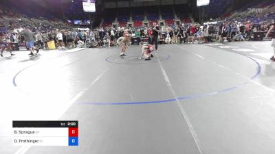 100 lbs Cons 32 #2 - Brennan Sprague, New York vs Dylan Frothinger, Idaho