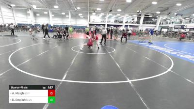 112 lbs Quarterfinal - Alyvia Meigh, Goffstown NH vs Dayna English, Keene NH