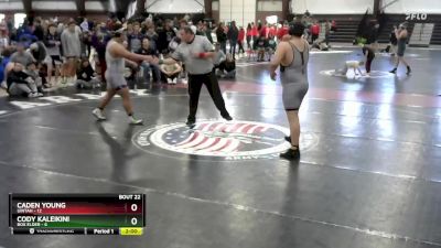 285 lbs Round 6 (8 Team) - Caden Young, Uintah vs Cody Kaleikini, Box Elder