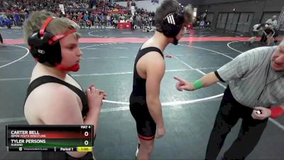 150 lbs Champ. Round 1 - Carter Bell, Ripon Youth Wrestling vs Tyler Persons, Durand