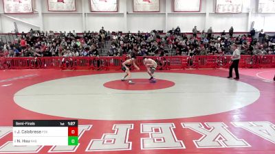 145 lbs Semifinal - James Calabrese, Foxborough vs Nate Hsu, Norwood