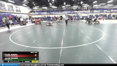 174 lbs Cons. Round 4 - Tyler Joseph, University Of Chicago vs Jacob Kraker, Wheaton (IL)