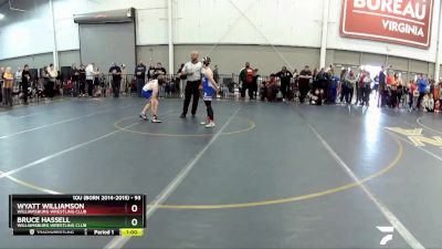 93 lbs 3rd Place Match - Bruce Hassell, Williamsburg Wrestling Club vs Wyatt Williamson, Williamsburg Wrestling Club