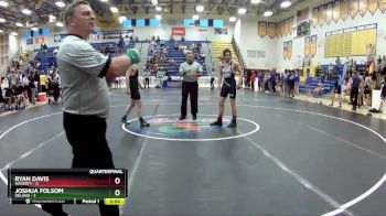 152 lbs Quarterfinals (8 Team) - Joshua Folsom, Deland vs Ryan Davis, Hagerty