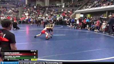 59-64 lbs Round 2 - Addilyn Hughes, Nebraska Wrestling Academy vs Victoria Allison, The Best Wrestler