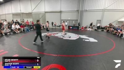 106 lbs Placement Matches (8 Team) - Atlee DeWitt, Iowa vs Saxton Scott, Idaho