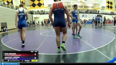 170 lbs 7th Place Match - Tate Brown, Zionsville Wrestling Club vs Griffan Larson, Avon Wrestling Club