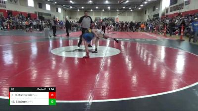 82 lbs Champ. Round 2 - Beckett Savage Edstrom, Hastings Wrestling Club vs Evan Dietschweiler, Aviators