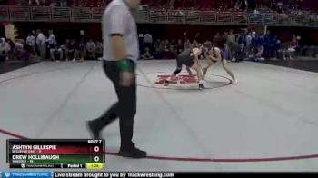 132 lbs Round 2 (8 Team) - Ashtyn Gillespie, Bellevue East vs Drew Hollibaugh, Waverly