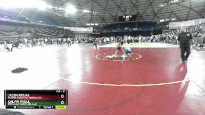 71 lbs Champ. Round 3 - Calvin Paull, Steelclaw Wrestling Club vs Jacen Riojas, Victory Wrestling-Central WA