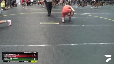 180 lbs Quarterfinal - Aidan Costello, Elite Athletic Club vs Kelly Gilmore, Ragin Raisins