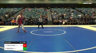 285 lbs Quarterfinal - Trevor Rasmussen, Stanford vs Christian Rebottaro, Michigan State