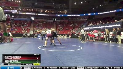 2A-220 lbs Cons. Round 3 - Rhett Schaefer, Assumption, Davenport vs Cole Binning, Clarke, Osceola/Murray