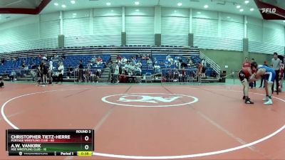 195 lbs Round 3 (6 Team) - Christopher Tietz-Herrera, Portage Wrestling Club vs A.W. VanKirk, HSE Wrestling Club