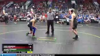 110 lbs Round 3 (4 Team) - Kasen Stewart, Pine River vs Jack Pennock, Harper Creek