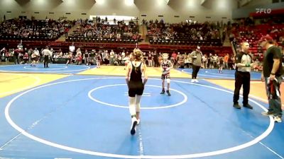 73-76 lbs Semifinal - Lukus Ringquist, HURRICANE WRESTLING ACADEMY vs Liala Dunigan, Pocola Youth Wrestling