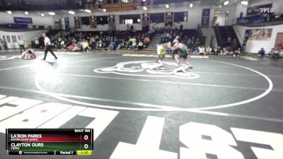 285 lbs 3rd Place Match - Clayton Ours, Tiffin vs La`Ron Parks, Notre Dame (Ohio)