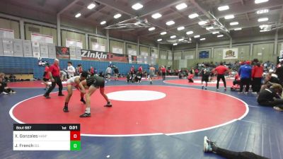 150 lbs Consi Of 16 #1 - Xavier Gonzales, Hanford vs Jamison French, Del Oro