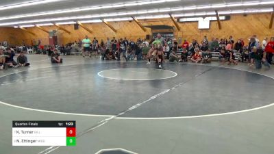 190 lbs Quarterfinal - Kaleb Turner, Gillett vs Noah Ettinger, Middleburg