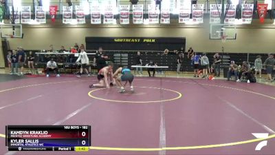 182 lbs Semifinal - Kamdyn Kraklio, Pack732 Wrestling Academy vs Kyler Sallis, Immortal Athletics WC