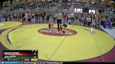 49 lbs Champ. Round 1 - Liam Lantry, Hot Shots vs Lincoln Romine, Rock Of Redmond Wrestling