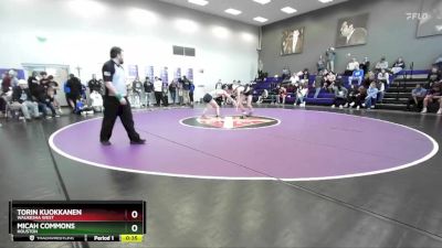 132 lbs Cons. Round 6 - Torin Kuokkanen, Waukesha West vs Micah Commons, Houston