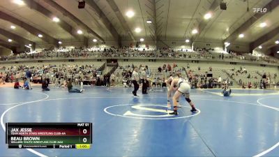 140 lbs 1st Place Match - Beau Brown, Willard Youth Wrestling Club-AAA vs Jax Jesse, Team North Stars Wrestling Club-AA