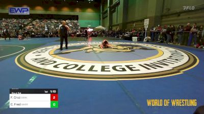 96 lbs Round Of 16 - Felix Cruz, Darkhorse vs Cashton Fred, Warriors Of Christ Wrestling